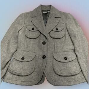 BANANA REPUBLIC Women’s Small Gray Wool Dress Coat